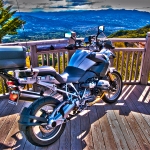 From an observation deck